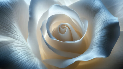 Poster - abstract background with white rose, backgroud with glow light