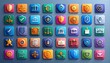 © Berkah8 - Flat icons, security, finance, and legal themes