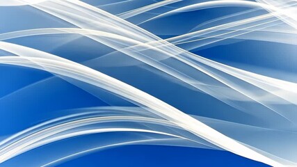 Poster - Vibrant blue waves gracefully flow across a backdrop, creating a calming yet energetic atmosphere filled with movement and beauty