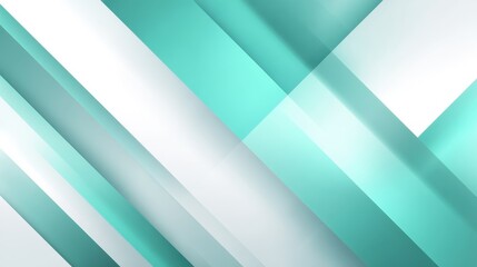 Fototapete - Diagonal turquoise and white stripes intersecting, forming geometric pattern with sleek, contemporary visual energy, ideal for minimalist graphic design backgrounds