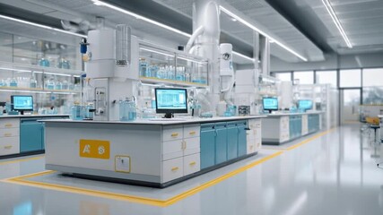Poster - Modern Chemistry Lab: Advanced Research Facility