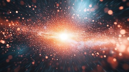 Poster - Exploring Deep Space Galaxy with Burst of Light and Star Dust