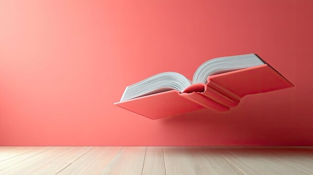 Open Book Levitating in a Minimalist Setting