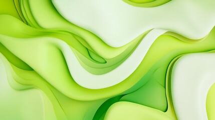 Poster - Abstract Green Wave Background with Subtle Gradient for Modern Design Projects