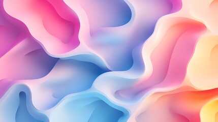 Poster - Abstract Fluid Art Background with Pink Blue and Orange Swirls