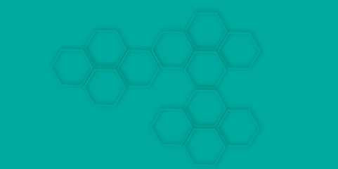 Fototapete - Abstract geometric technology 3d colorful technology backdrop element hexagon polygonal honeycomb luxury pattern vector background.	