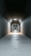 Poster - A long, dark tunnel with a light at the end. The tunnel is empty and the light is the only source of illumination