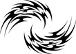 © Stock Soul - Abstract tribal swirl design decorative element graphic illustration vector art