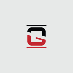 Poster - Modern Abstract Logo Design with Geometric Shapes and Bold Color Scheme