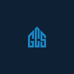 Poster - Modern Minimalist GCS Lettermark Logo Design for Corporate Identity
