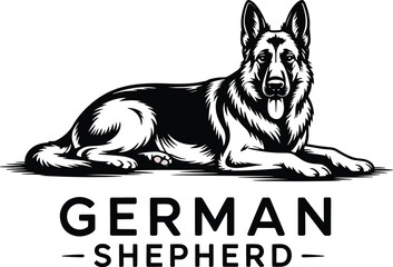 Aufkleber - Stunning german shepherd dog digital artwork with vibrant colors and unique design elements