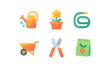 © Gandalf - Colorful gardening tools and icons collection for home and outdoor use