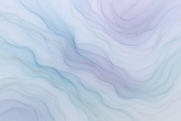 Poster - Light pastel abstract background with flowing wavy lines and soft gradient texture.