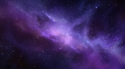 Wall Mural - Cosmos background. Realistic purple galaxy with shining stars. Fantasy universe with constellation. Color milky way. Beautiful nebula wallpaper. Vector illustration .
