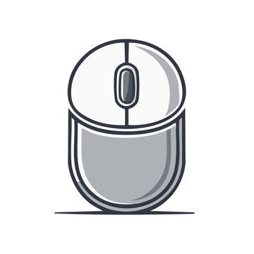 Computer mouse vector illustration. Technology equipment icon for graphic resource