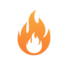 Poster - Isolated Flames Logo Graphic Fire Illustration Fiery Element Dangerous Burn Heat