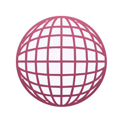 Poster - Abstract Globe Grid - Network Connections, Global Communication, International Business Concepts