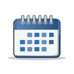 Poster - Blue Calendar Icon Showing Days Dates Planning and Organizing Schedules