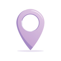 Poster - Lilac Location Pointer for Navigation Applications Vector Illustration