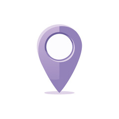Poster - Lavender Location Pin Icon Representing Maps and Direction Finding Concepts