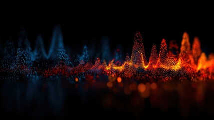 Poster - Abstract digital waveform