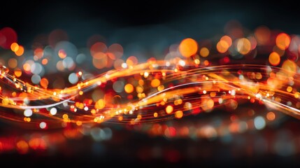Poster - Abstract dynamic waves of light