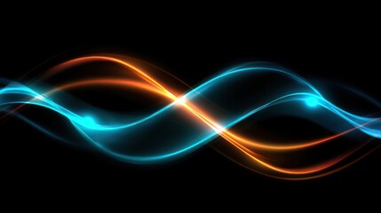 Poster - Abstract glowing wave design (4)