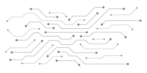 abstract white circuit board background