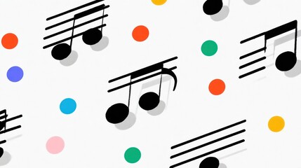 Poster - Abstract musical pattern