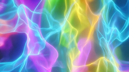 Poster - Abstract rainbow flow