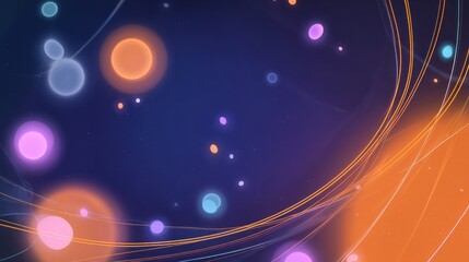 Poster - Abstract swirling cosmic backdrop