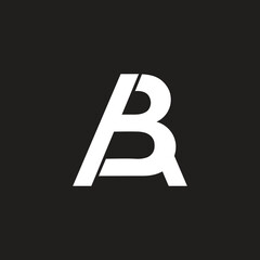 Leinwandbilder - Modern branding logo design BA vector template.