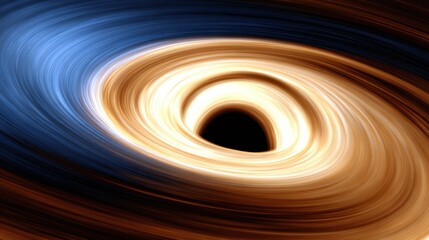 Poster - Abstract swirling vortex in warm and cool tones