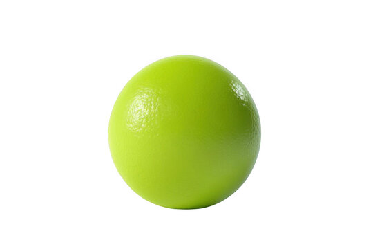 Shiny Green Sphere Reflects the Light on Surface, an Abstract Concept
