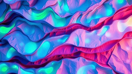 Leinwandbilder - Abstract Fabric Wave