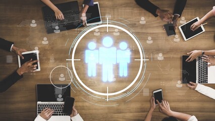 Poster - Target audience analysis, customer segmentation, personalized marketing, audience targeting strategies, and marketing efficiency improvement through smart customer profiling. Muxer