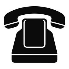 Poster - Modern mobile phone silhouette isolated on a clean white background for design