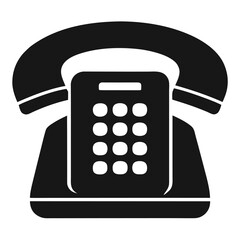 Poster - Modern mobile phone silhouette isolated on a clean white background for design