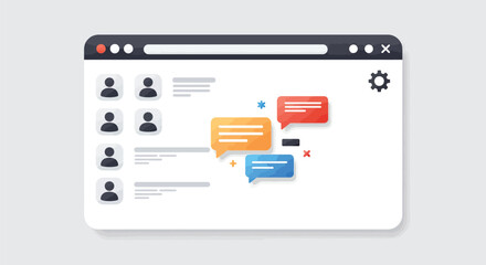 Website Interface Design: User Profile and Content Layout


