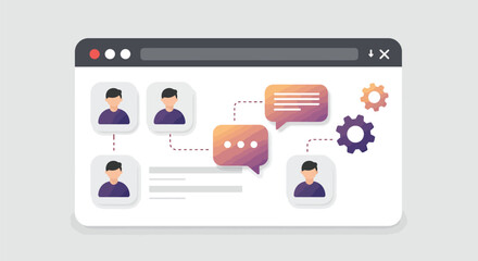 Website Interface Design: User Profile and Content Layout

