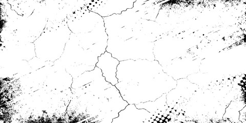 Aufkleber - Black and white abstract background with diagonal stripes and halftone dot patterns grunge white background.	
