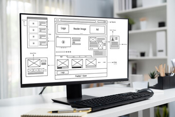 Poster - Website design software provide brisk template for online retail business and e-commerce