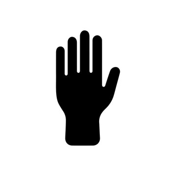 black hand icon design. illustration isolated on white background