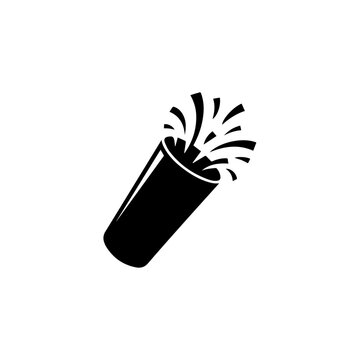 Confetti Popper icon design. illustration isolated on white background