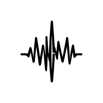 Heart beat symbol icon design. illustration isolated on white background
