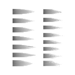 Poster - Graphic illustration showing horizontal lines with varying fading effects