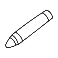 Poster - Simple black and white crayon drawing illustration