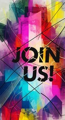 Poster - Vibrant abstract background with inspiring 