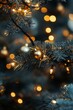 © Luisa - Beautifully lit Christmas tree with shining lights on ornaments and illuminated pine needles, evoking the joyful holiday spirit.