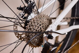 Close Up of a Bicycle Gear and Chain Highlighting Their Design and Functionality